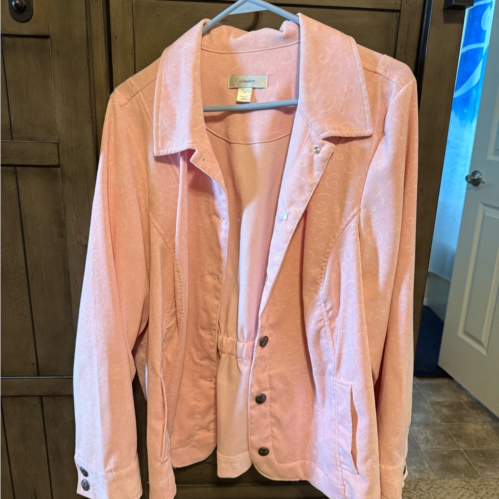 CJ Banks Pink Jean Jacket